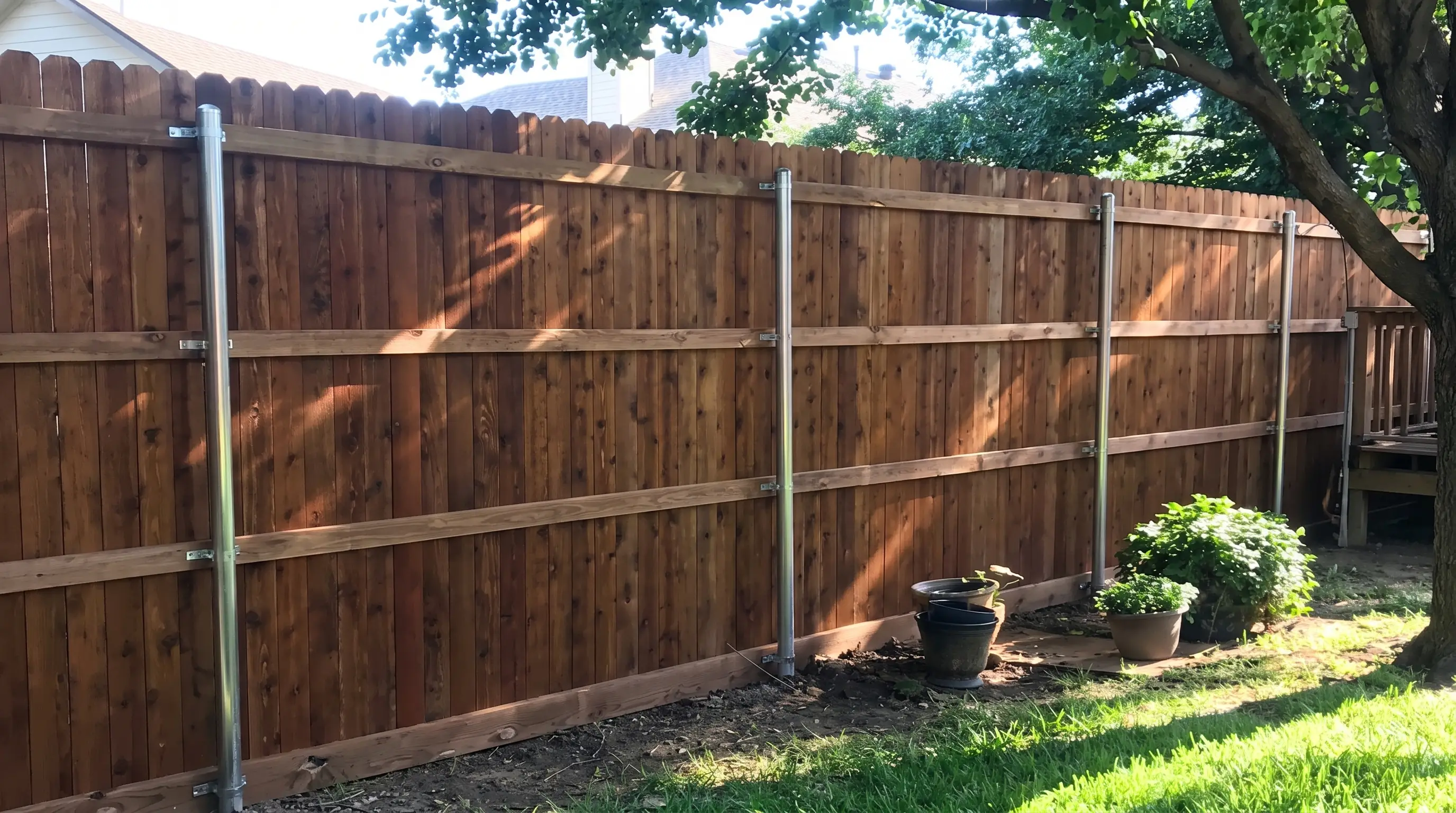 Finished fence install