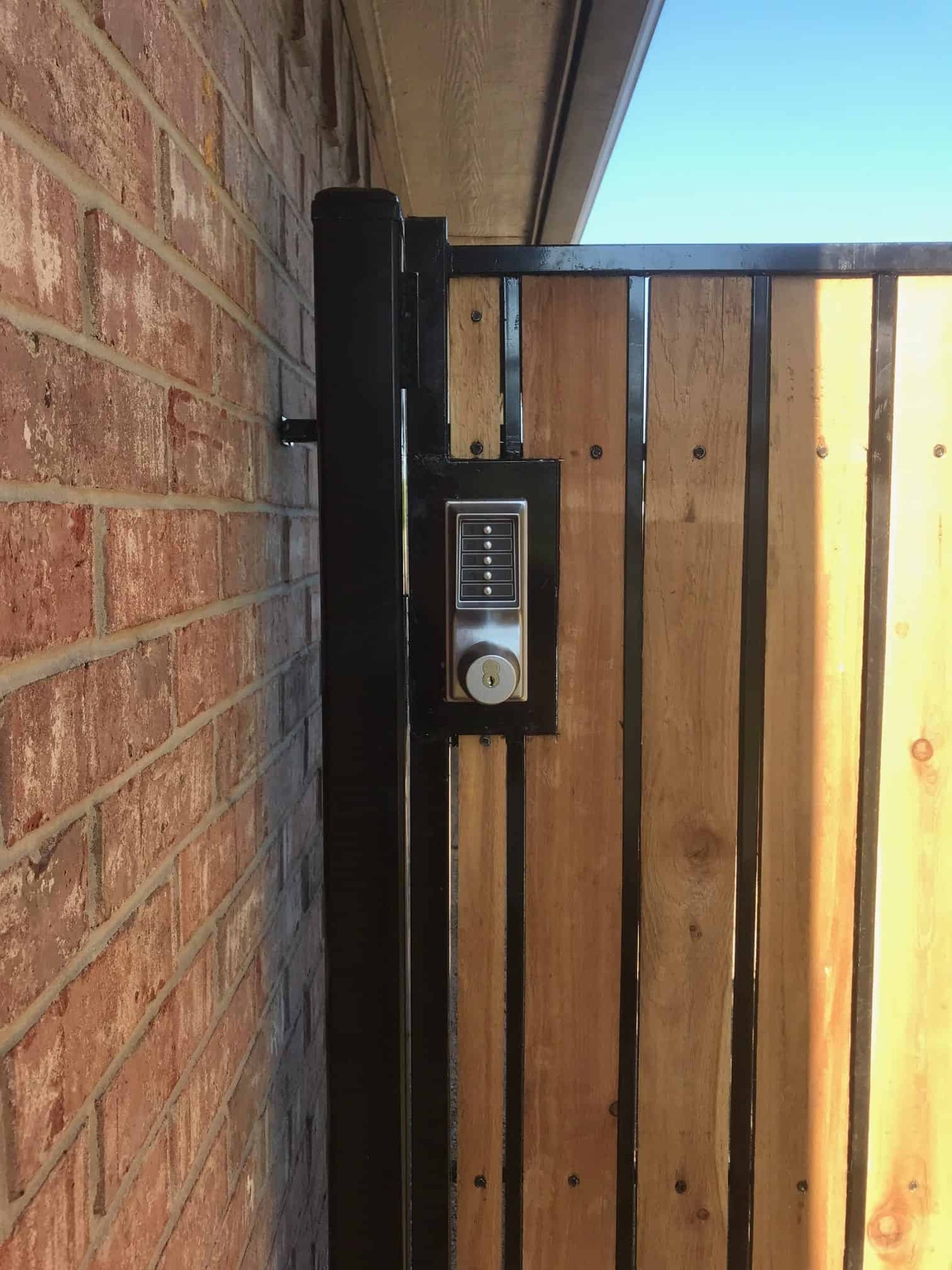 New fence installation